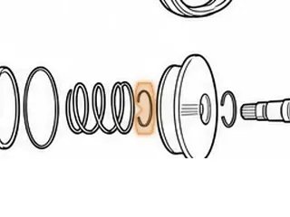 Snap Ring, RE0F10A(JF011E) (Nissan/Dodge) Secondary Pulley Guide Balls (Rear) (1.920”OD)(.093”Thick Wire) 2007-Up — Part # 212860B