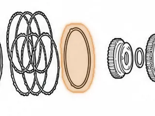 Cushion, RE0F10A (JF011E) (Nissan/Dodge) Reverse Clutch (.075”Thick)(4 Teeth)(6 7/16”ID) 2007-Up — Part # 212131A