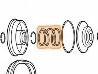 Spring, RE0F10A (JF011E) (Nissan/Dodge) Primary (.240”Thick)(3.200”OD)(3.135”Long) 2007-Up — Part # 212971A