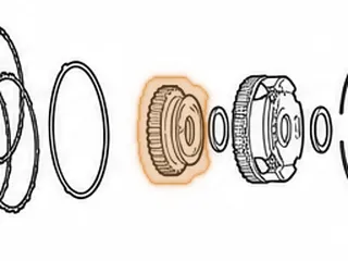 Sungear, RE0F10A (JF011E) (Nissan/Dodge) Reverse Planet (82 Teeth Right Angle) (3.685”OD)(36 Teeth Clutch Hub) 2007-Up — Part # 212617A