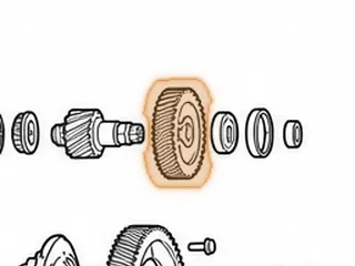 Gear, RE0F10A (Nissan) Transfer Driven (49 Teeth)(Left Angle)(1 Center Groove) (4.590”OD)(1.275”Thick) 2007-Up — Part # 212712A
