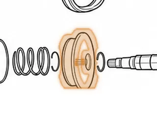 Secondary Pulley Half, RE0F10A (JF011E)(Nissan/Dodge) Front Half (2.750”Thick) (6 11/16”OD) 2007-Up — Part # 212706A
