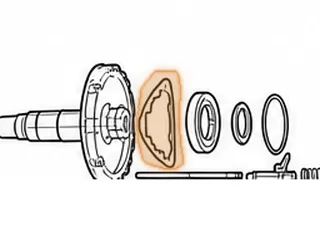 Bracket, RE0F10A (JF011E) (Nissan/Dodge) Holds Secondary Pulley Bearing To Rear Cover (3 Bolt)(2.965”ID) 2007-Up — Part # 212696A
