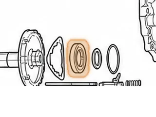 Bearing Set, RE0F10A (JF011E) Primary & Secondary Pulley (Contains 3 Bearings # 229, 235, & 236) 2007-Up (Sonnax) — Part # S212229AK