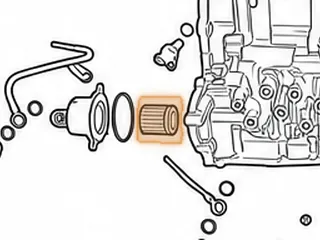 Cartridge Filter, RE0F10A (JF011E)(Nissan)(Under Cooler) (2.485”Tall)(1.435”OD) — Part # 212013A
