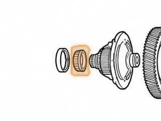 Bearing, RE0F10A (JF011E) (Nissan/Dodge) Differential To Bell (Tapered)(1.575”OD) (22 Rollers)(NTF 32008XJG) 2007-Up… — Part # 212292A