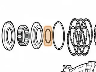 Snap Ring, RE0F10A (JF011E) (Nissan/Dodge) Holds Forward Piston Kit In Drum (2.745”OD) (.045”Thick)(.115”Wide) 2007-Up — Part # 212877A