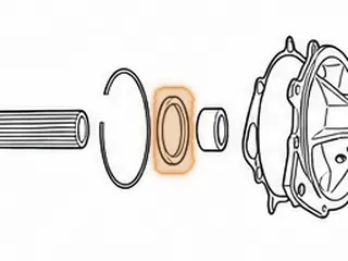 Bearing W/Race, FMX Output Shaft To Support — Part # 106268