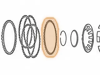Steel, FNR5 Reverse Clutch (Bottom, Beveled) (.082”) (36 Teeth) (5.110”ID) 2005-Up — Part # 138131C