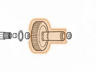 Clutch Hub, FW6A-EL Low Clutch (28 Clutch Splines)(5 5/8"Long) 2012-Up — Part # 238575A