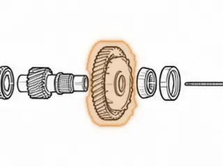 Driven Transfer Gear, FW6A-EL (59 Teeth)(5 1/2"OD)(With 15 Lug Park Gear) 2012-Up — Part # 238712A