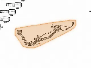 Wire Harness, FW6A-EL (Internal)(One 20 Pin Connector, Eight 2 Pin Connecctors, With 2 Wire Temperature Switch) 2012-Up — Part # 238446A