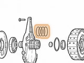 Ring, FW6A-EL Stator (Rear)(.075"Thick)(2.040"OD)(Teflon) 2012-Up — Part # 238179AT