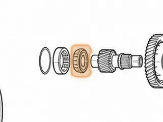 Cone Bearing, FW6A-EL Pinion To Bell Housing (1.397"ID)(16 Rollers)(Cast # HO616-1958-09) 2012-Up — Part # 238274A