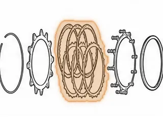 Friction, FW6A-EL 3-5/Reverse Clutch (.068")(40 Teeth)(6 5/8"OD) 2014 — Part # 238106A