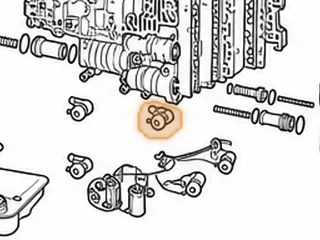Solenoid, G4A Lock-Up (With Wire Harness) 1986-93 — Part # 28425