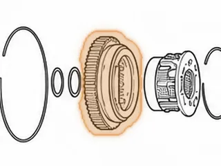 Clutch Hub, G4A Low Clutch With Inner Race (39 Inner Teeth) (Uses Square Teeth Low/Reverse Friction) — Part # 28577B