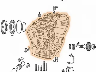 Case, M3WC (Honda CVT) (20 Bolts To Bell)(Cast R3W)(16 Bolt Rear Cover) (17 Bottom Pan Bolts)(2.170” Axle Seal) 2014-Up — Part # 270760A