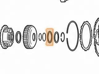 Washer, M3WC (Honda CVT) Ring Gear To Snap Ring Retainer (2.088”OD)(1.322”ID)(.039”Thick) (3 ID Notches) 2014-Up — Part # 270254A