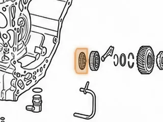 Oil Deflector, M3WC (Honda CVT) Secondary Pulley Bearing (Front)(Plastic)(1.990”OD) (.720”Tall) 2014-Up — Part # 270698A