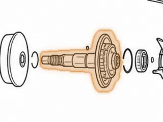 Pulley Half, M3WC (Honda CVT) Secondary (Rear)(6 1/8”OD)(9 11/16”Long)(28 Splines) 2014-Up — Part # 270708A