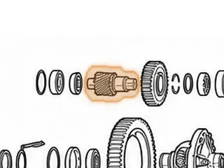 Pinion Shaft, M3WC (Honda CVT)(4.310”Long)(17 Teeth Left Angle)(32 Splines) 2014-Up — Part # 270730A