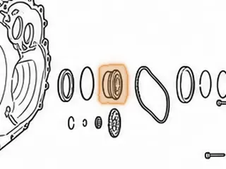 Sprocket, M3WC (Honda CVT) Pump Drive (33 Teeth)(.955”Thick)(45 Converter Spines) (Snap Ring Groove) 2014-Up — Part # 270526A