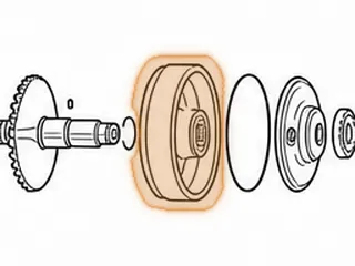 Pulley Half, M3WC (Honda CVT) Primary (Rear)(6 3/8”OD)(1.975”Thick)(5.840”Piston Pocket) 2014-Up — Part # 270707A