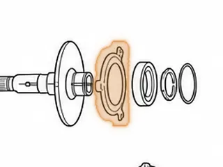 Bracket, RE0F08A/F08B (JF009E) Secondary Pulley Bearing To Rear Cover (3 Bolt)(2.930”ID) (.390”Thick) 2007-Up — Part # 243696A
