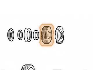 Gear, RE0F08A/F08B (JF009E) Secondary Pulley (Front)(35 Teeth) (No Groove)(.915”Thick) (2.925”OD) 2007-Up — Part # 243710A