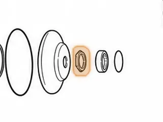 Nut, RE0F08B (JF009E) Primary Pulley (46mm)(6pt Right Hand Thread) (.305”Thick) (1.222”ID) 2009-Up — Part # 243795A