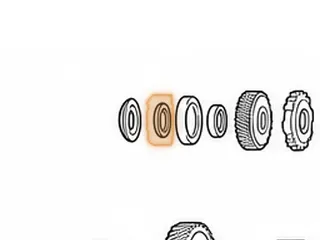 Washer, RE0F08A/F08B (JF009E) Secondary Pulley Nut To Bearing (Front)(.125”Thick) (1.622”OD)(.865”ID)… — Part # 243227A