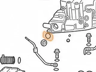 Gasket, RE0F08A/F08B (JF009E) Drain Plug To Pan (Metal Bonded)(.715”OD)(.470”ID) (.048”Thick) 2009-Up — Part # 243387B