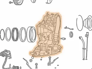 Case, RE0F08A(JF009E) (20 Bolts To Bell)(14 To Rear Cover) (FYB Cast #) (Stud On Top For Linkage) 2007-Up — Part # 243760B