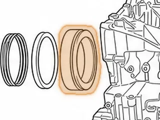 Piston, RE0F08A/F08B (JF009E) Reverse Clutch (Bonded)(1.735”Tall) (6.215”OD) (4.400”ID) 2007-Up — Part # 243966A