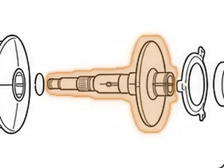Pulley Half, RE0F08A/F08B (JF009E) Secondary (Rear)(10 1/16”Long) (6.195”OD)(24 Spline) 2007-Up — Part # 243708A