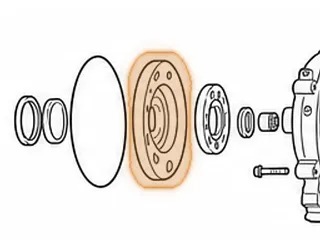 Pump Body, RE0F08A/F08B (JF009E) With Gears (6.100”OD) (2.400”Seal Pocket) (3.575” Geo-Pocket)(8 Threaded Holes)… — Part # 243510A