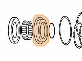 Retainer, RE0F08B (JF009E) Foward (Bonded)(4.670”OD) (2.510”ID)(.490”Thick) 2009-Up — Part # 243984A