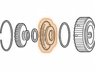 Planet, RE0F08A/F08B (JF009E) Reverse Clutch (8 Gears)(Steel) (24 Outer Lugs)(17 Teeth Left Angle)… — Part # 243587A