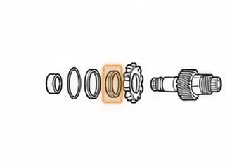 Bearing, RE0F11A (JF015E)(Tapered) Pinion To Pinion Plate (1.575”ID)(28 Rollers) (KOYO STC4065) 2013-16 — Part # 323274B