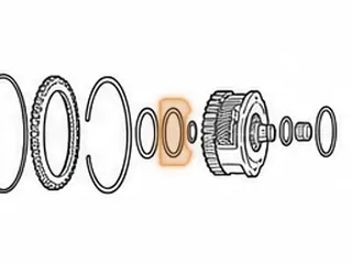Race, RE0F11A (JF015E) Front Planet To Drum (2.395”OD) (1.755”ID)(.037”Thick)(3 Tabs) 2013-16 — Part # 323251A