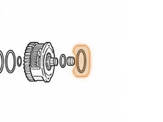 Washer, RE0F11A (JF015E) Front Planet To Rear Sungear Hub (Plastic W/ 4 Round Tabs) (2.360”OD)(.070”Thick) 2013-16 — Part # 323240A
