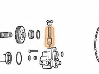 Plug, RE0F10D (JF016E) Pressure Regulator In Pump (.630”Thick)(1.100”OD)(.860”ID) (Right Hand Threads)(11mm Allen Head)… — Part # 323507-6A