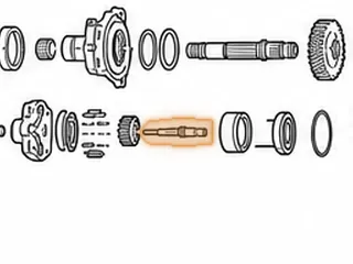Shaft, RE0F11A (JF015E) Pump Drive (3.150” Long) (18/13 Splines On Ends)(.392”OD Pilot) 2013-16 — Part # 323671A