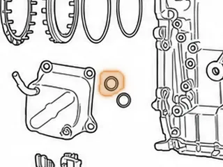 O-Ring, RE0F10D (JF016E) Cooler To Case (1.0580”OD)(.150”Thick) 2013-Up — Part # 323378A