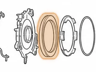 Retainer, RE0F11A (JF015E) Reverse Brake Piston (Tin) (5.255”ID)(7 1/8”OD) 2013-16 — Part # 323957A