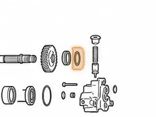 Shim, RE0F11A (JF015E) Counter Drive Gear Bearing To Case (1.525”OD)(1.200”ID)(Selective) 2013-16 — Part # 323233A