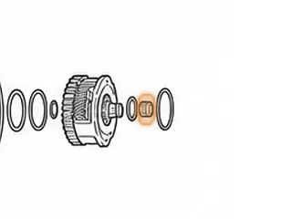 Bearing, RE0F11A (JF015E) Front Sungear To Rear Sungear (Split)(Plastic Cage)(.905”OD) (.520”Tall) 2013-16 — Part # 323238A