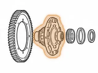 Differential Housing, RE0F11A (JF015E) (Less Ring Gear)(8 Bolt) (1.575”OD Noses) (4.850”Tall) 2013-16 — Part # 323716A