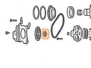 Ball Bearing, RE0F10D (JF016E) Driven Sprocket (10 Balls)(.915”OD)(.475”ID)(.235”Thick) 2013-Up — Part # 323281A
